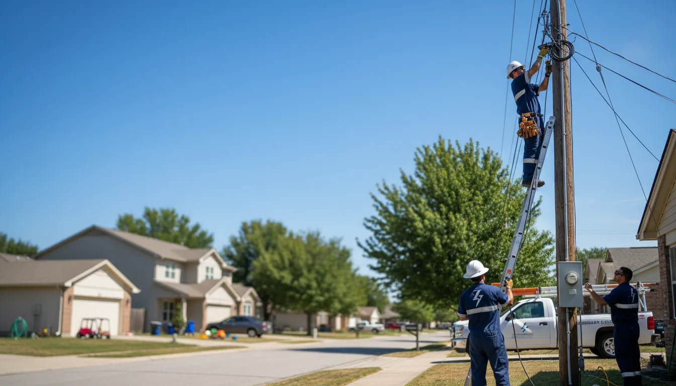 Residential electrician providing installation services in Falconer, NY